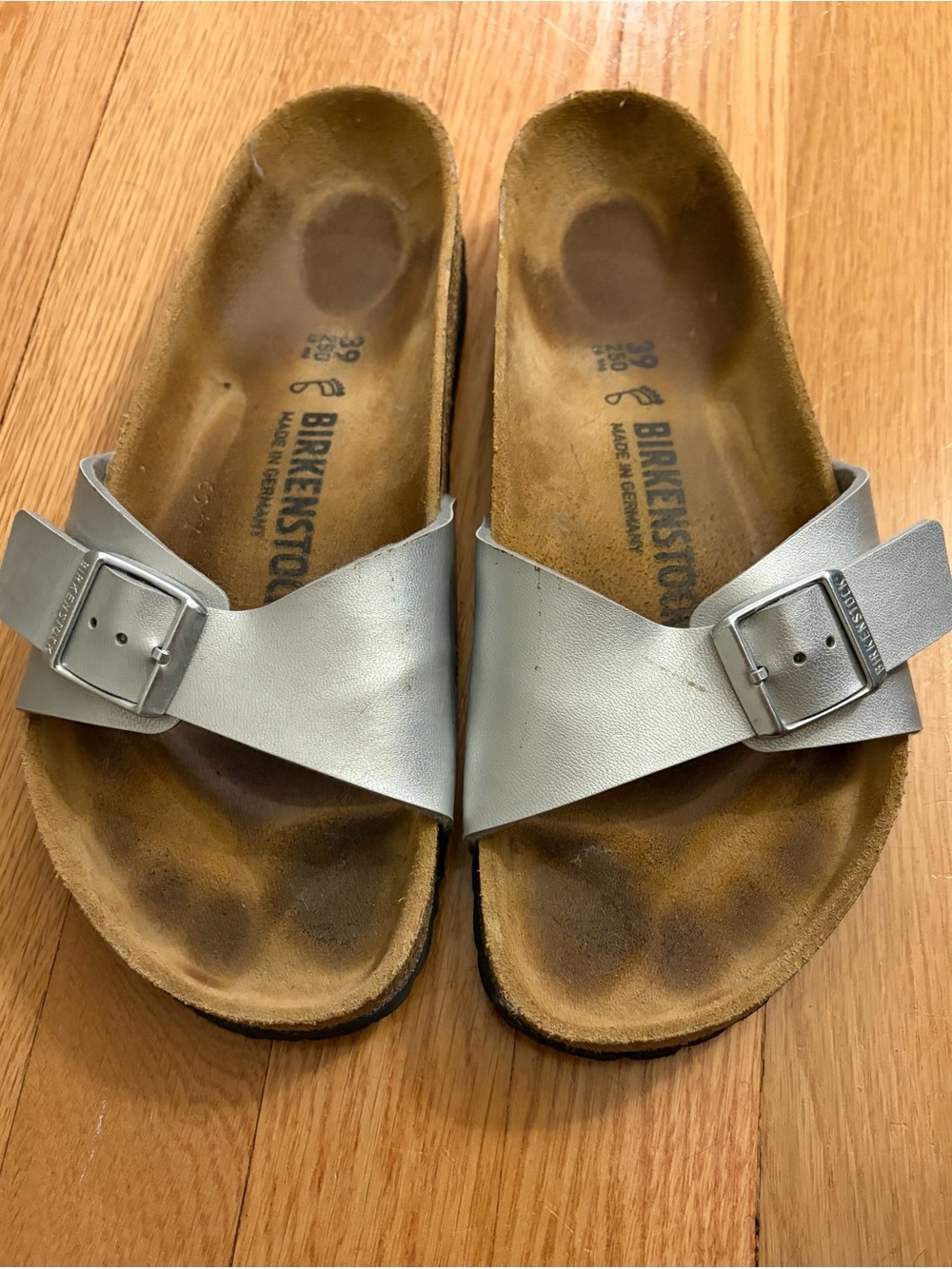 Birkenstock Silver Madrid Sandals